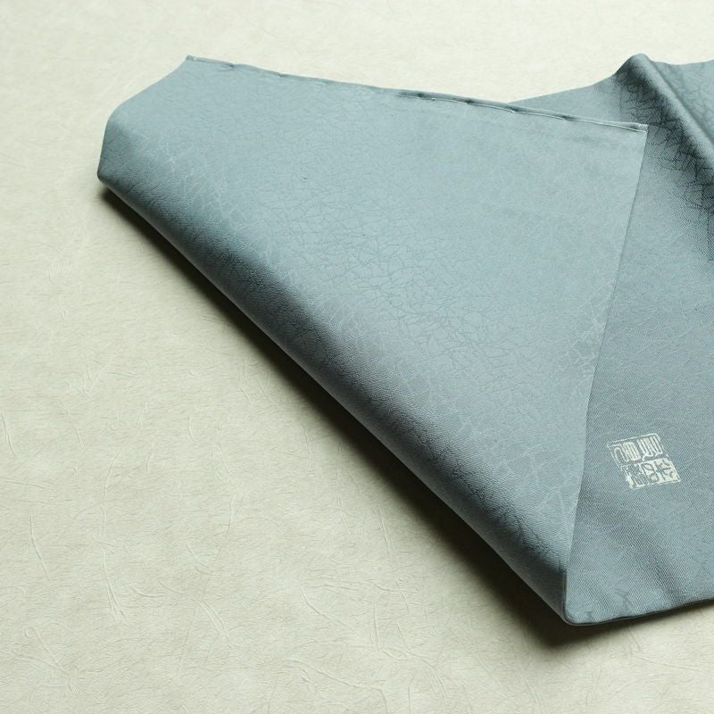 名古屋帯 太鼓柄 美品 落款入り しつけ糸付き 正絹 その他の柄 名古屋仕立て なごや帯 リサイクル帯 帯 シンプル 青・紺_画像9