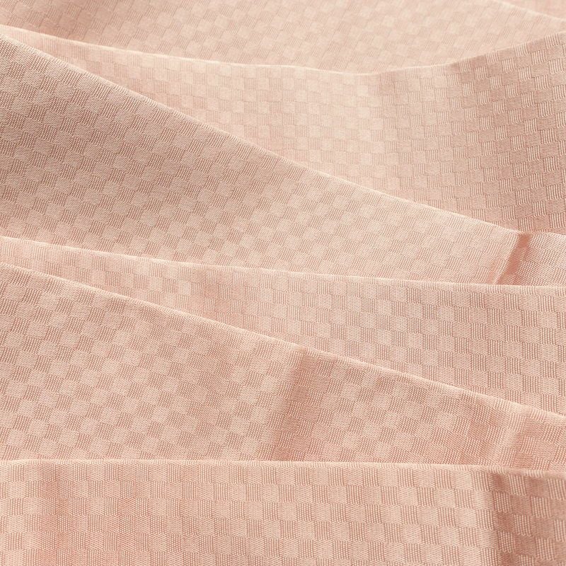 名古屋帯 太鼓柄 良品 正絹 幾何学柄・抽象柄 名古屋仕立て なごや帯 リサイクル帯 帯 箔 ピンク_画像18