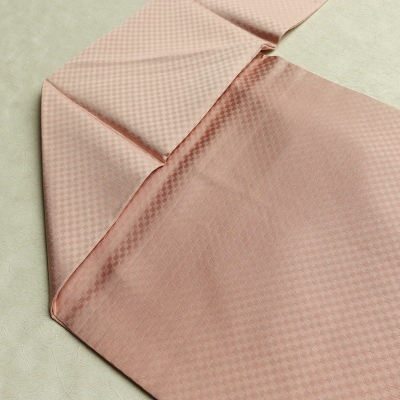 名古屋帯 太鼓柄 良品 正絹 幾何学柄・抽象柄 名古屋仕立て なごや帯 リサイクル帯 帯 箔 ピンク_画像19