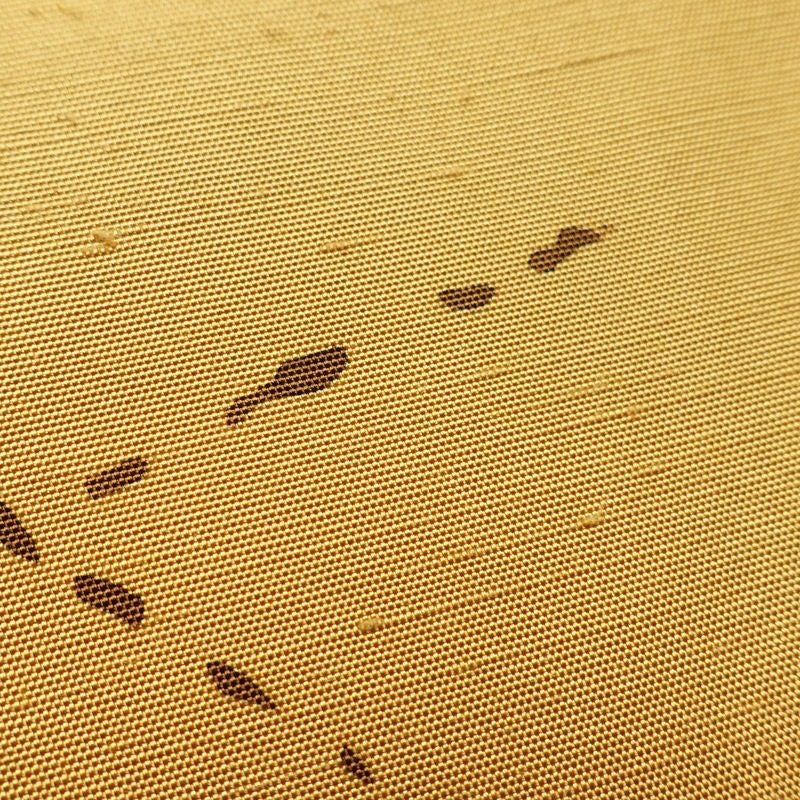 名古屋帯 太鼓柄 良品 正絹 花柄 名古屋仕立て なごや帯 リサイクル帯 帯 シンプル 黄・黄土色_画像6