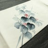 名古屋帯 太鼓柄 良品 落款入り 正絹 木の葉・植物柄 名古屋仕立て なごや帯 リサイクル帯 帯 白_画像10