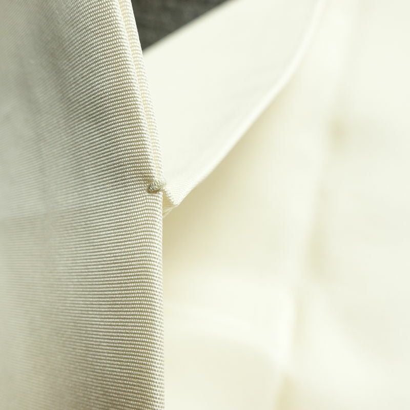 名古屋帯 太鼓柄 良品 落款入り 正絹 木の葉・植物柄 名古屋仕立て なごや帯 リサイクル帯 帯 白_画像18