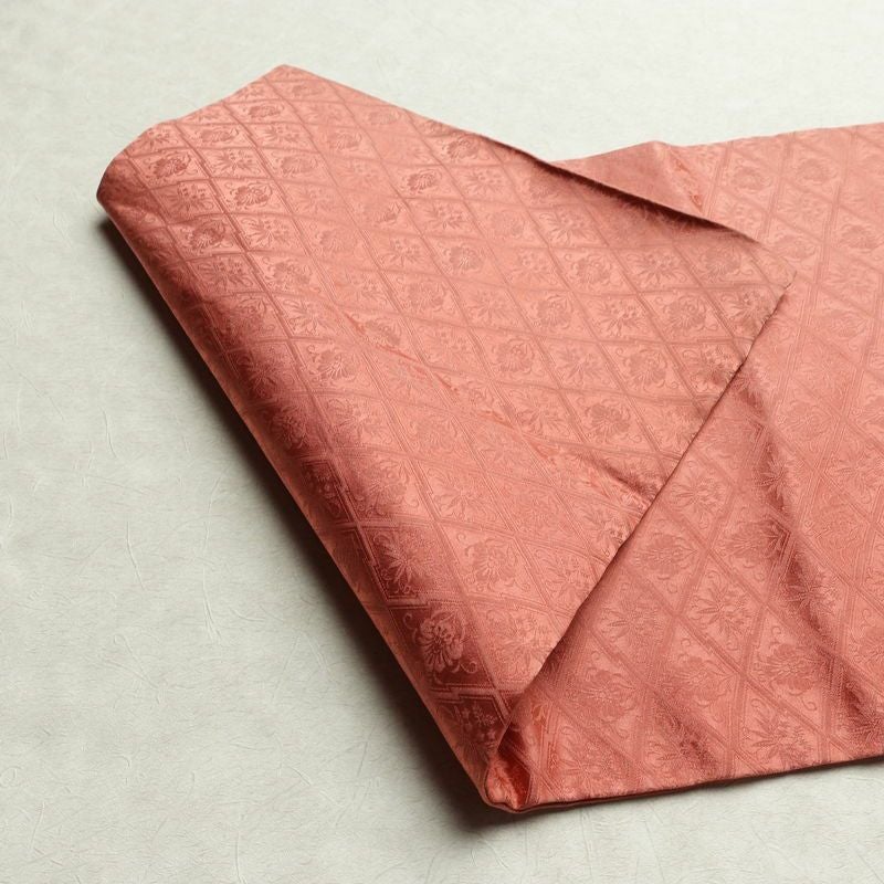 名古屋帯 太鼓柄 絞り 正絹 幾何学柄・抽象柄 名古屋仕立て なごや帯 リサイクル帯 帯 ピンク_画像12