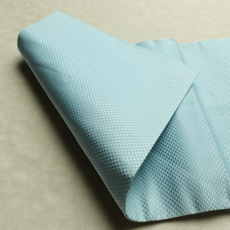 名古屋帯 太鼓柄 正絹 木の葉・植物柄 名古屋仕立て なごや帯 リサイクル帯 帯 金糸 銀糸 青・紺_画像12