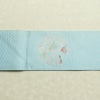 名古屋帯 太鼓柄 正絹 木の葉・植物柄 名古屋仕立て なごや帯 リサイクル帯 帯 金糸 銀糸 青・紺_画像15