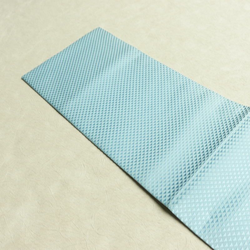 名古屋帯 太鼓柄 正絹 木の葉・植物柄 名古屋仕立て なごや帯 リサイクル帯 帯 金糸 銀糸 青・紺_画像17