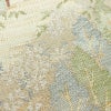 名古屋帯 六通柄 美品 正絹 風景柄 通し仕立て なごや帯 リサイクル帯 帯 ベージュ_画像5