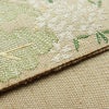 名古屋帯 六通柄 美品 正絹 風景柄 通し仕立て なごや帯 リサイクル帯 帯 ベージュ_画像13