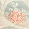 名古屋帯 太鼓柄 正絹 花柄 名古屋仕立て なごや帯 リサイクル帯 帯 箔 四季花 ピンク_画像3