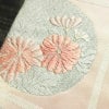 名古屋帯 太鼓柄 正絹 花柄 名古屋仕立て なごや帯 リサイクル帯 帯 箔 四季花 ピンク_画像6