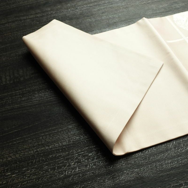 名古屋帯 太鼓柄 正絹 花柄 名古屋仕立て なごや帯 リサイクル帯 帯 箔 四季花 ピンク_画像9