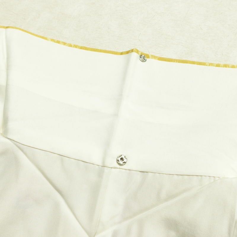 紬 良品 正絹 古典柄 袷仕立て 身丈155.5cm 裄丈63.5cm リサイクル着物 着物 モダン 黄・黄土色_画像19