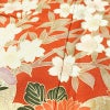 振袖 良品 金駒刺繍 トールサイズ 正絹 花柄 袷仕立て 身丈178.5cm 裄丈71.5cm リサイクル着物 着物 箔 成人式 二十歳 二十歳の集い フォーマル 紅葉 松 菊 桜 橙_画像9