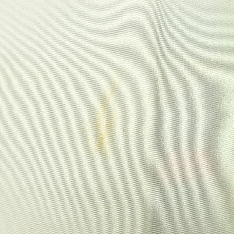 小紋 正絹 花柄 袷仕立て 身丈160.5cm 裄丈67.5cm リサイクル着物 着物 ぼかし 緑・うぐいす色_画像21