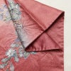 訪問着 良品 一つ紋付き 辻が花 正絹 花柄 袷仕立て 身丈162.5cm 裄丈64cm リサイクル着物 着物 金彩 ピンク_画像17