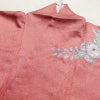 訪問着 良品 一つ紋付き 辻が花 正絹 花柄 袷仕立て 身丈162.5cm 裄丈64cm リサイクル着物 着物 金彩 ピンク_画像18