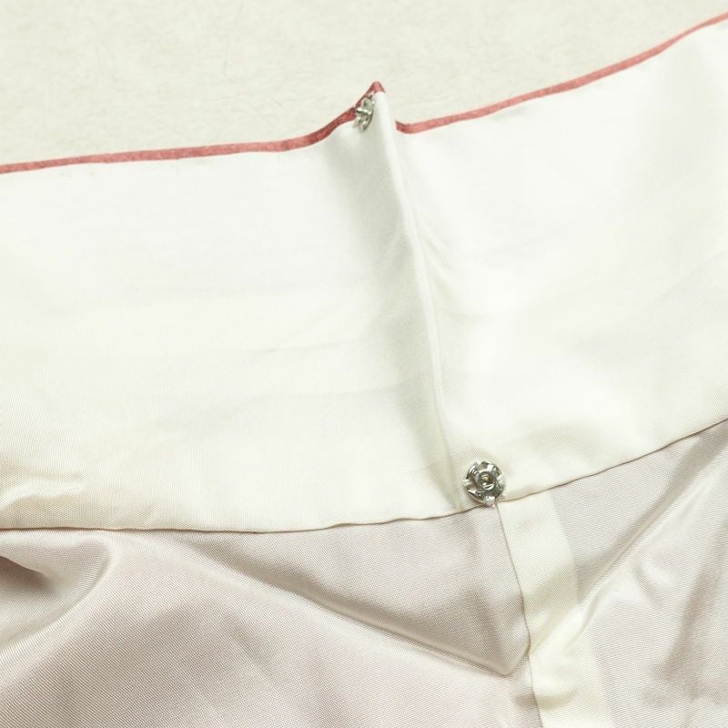 訪問着 良品 一つ紋付き 辻が花 正絹 花柄 袷仕立て 身丈162.5cm 裄丈64cm リサイクル着物 着物 金彩 ピンク_画像21