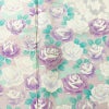 振袖 縮緬 正絹 花柄 銀駒刺繍 袷仕立て 身丈157.5cm 裄丈63cm リサイクル着物 着物 銀彩 成人式 二十歳 二十歳の集い フォーマル 紫・藤色_画像6
