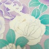 振袖 縮緬 正絹 花柄 銀駒刺繍 袷仕立て 身丈157.5cm 裄丈63cm リサイクル着物 着物 銀彩 成人式 二十歳 二十歳の集い フォーマル 紫・藤色_画像13