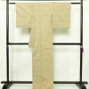 紬 良品 正絹 古典柄 袷仕立て 身丈167.5cm 裄丈66.5cm リサイクル着物 着物 ベージュ_画像2