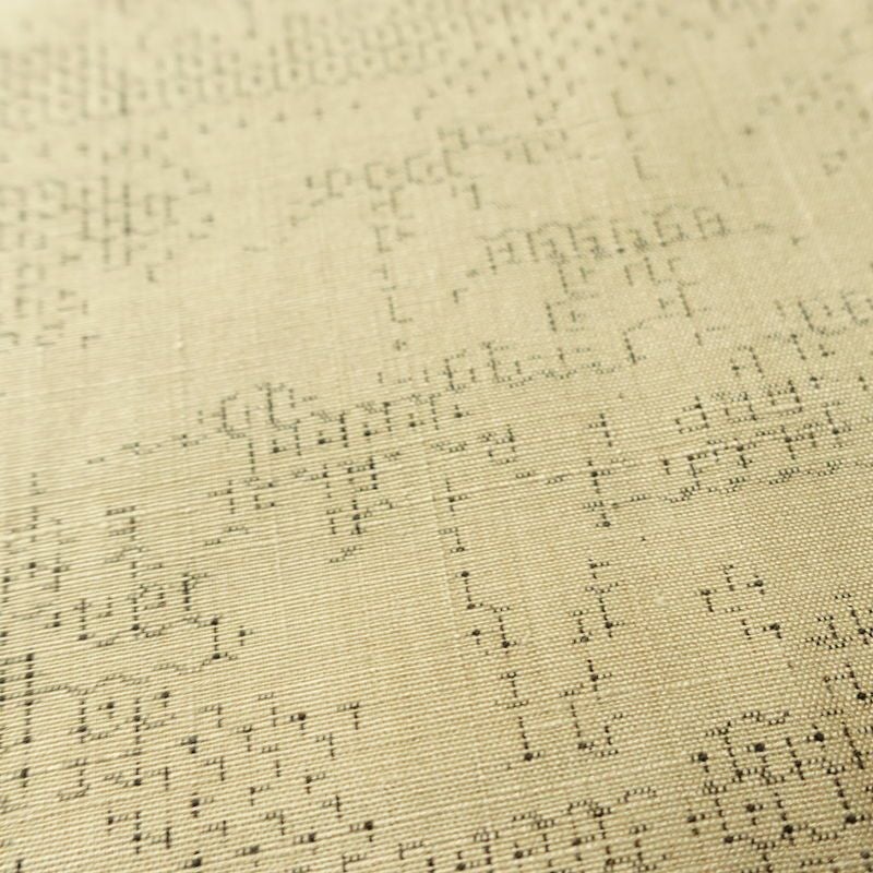 紬 良品 正絹 古典柄 袷仕立て 身丈167.5cm 裄丈66.5cm リサイクル着物 着物 ベージュ_画像10