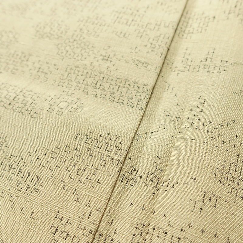 紬 良品 正絹 古典柄 袷仕立て 身丈167.5cm 裄丈66.5cm リサイクル着物 着物 ベージュ_画像11