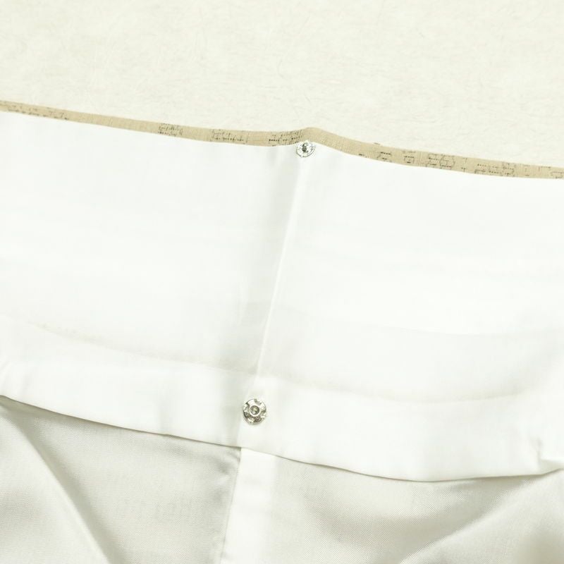 紬 良品 正絹 古典柄 袷仕立て 身丈167.5cm 裄丈66.5cm リサイクル着物 着物 ベージュ_画像20