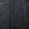 大島紬 証紙あり 正絹 麻の葉柄 袷仕立て 身丈152cm 裄丈62.5cm リサイクル着物 着物 青・紺_画像6