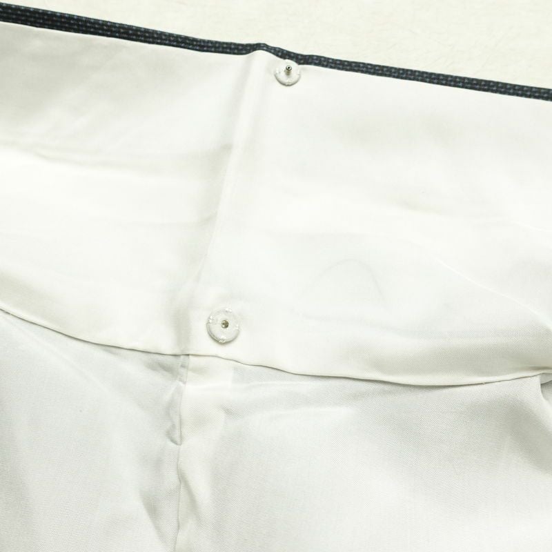 大島紬 証紙あり 正絹 麻の葉柄 袷仕立て 身丈152cm 裄丈62.5cm リサイクル着物 着物 青・紺_画像19