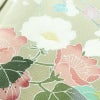 訪問着 良品 落款入り 縮緬 正絹 花柄 袷仕立て 身丈155cm 裄丈63.5cm リサイクル着物 着物 入学式 卒業式 七五三 パーティー お宮参り フォーマル 上品 緑・うぐいす色_画像8