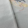 小紋 縮緬 正絹 古典柄 袷仕立て 身丈153.5cm 裄丈63cm リサイクル着物 着物 金彩 グレー_画像9