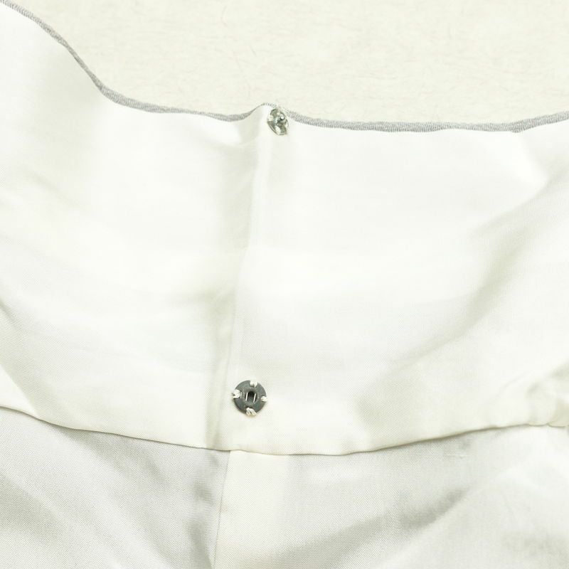 小紋 縮緬 正絹 古典柄 袷仕立て 身丈153.5cm 裄丈63cm リサイクル着物 着物 金彩 グレー_画像18