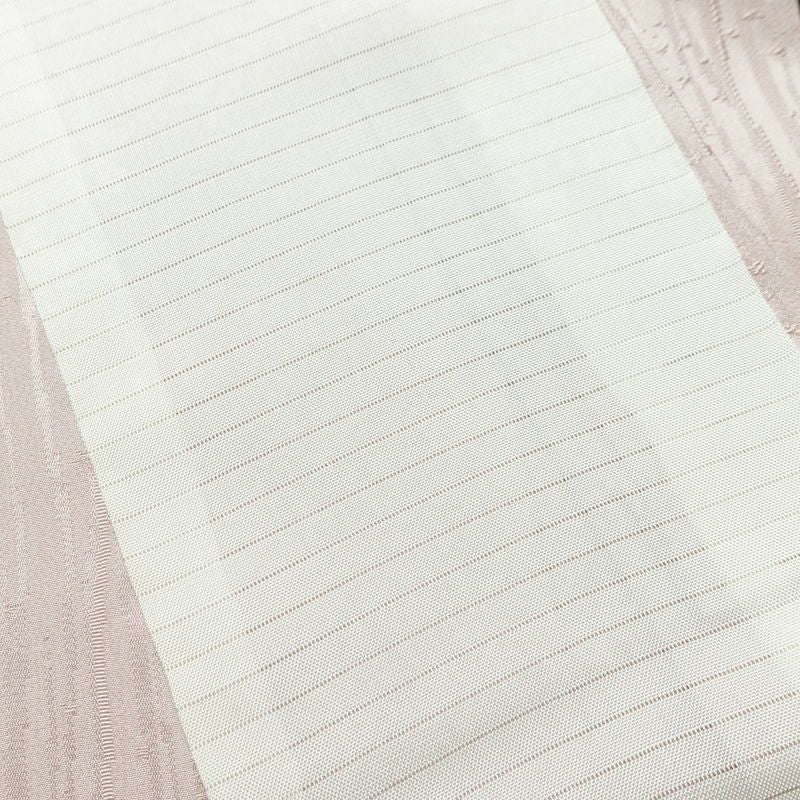 単衣 色無地 美品 しつけ糸付き 一つ紋付き 正絹 縞柄・線柄 単衣仕立て 身丈163cm 裄丈63cm リサイクル着物 着物 お茶会 ピンク_画像19