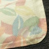 単衣 紬 良品 しつけ糸付き 正絹 木の葉・植物柄 単衣仕立て 身丈156cm 裄丈64cm リサイクル着物 着物 紬地 紬着物 クリーム_画像14