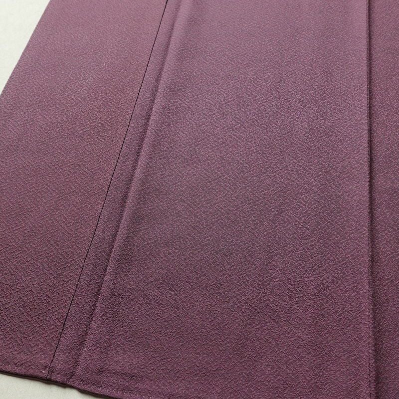 色無地 落款入り 一つ紋付き 正絹 古典柄 袷仕立て 身丈161.5cm 裄丈62cm リサイクル着物 着物 お茶会 フォーマル 紫・藤色_画像4