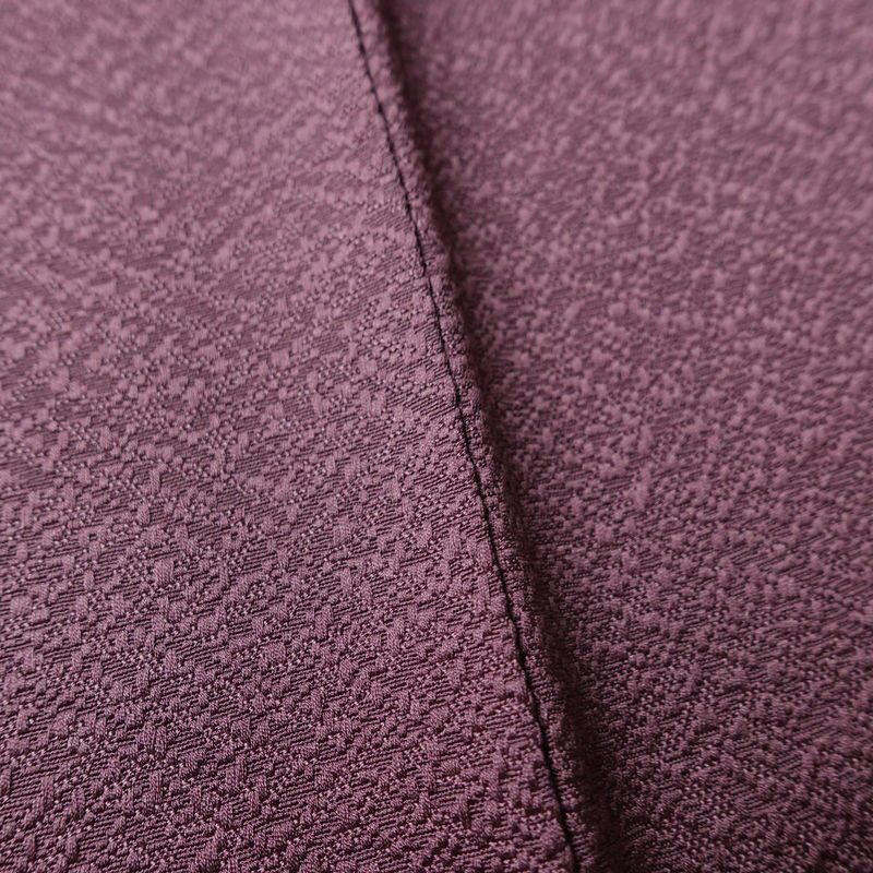 色無地 落款入り 一つ紋付き 正絹 古典柄 袷仕立て 身丈161.5cm 裄丈62cm リサイクル着物 着物 お茶会 フォーマル 紫・藤色_画像10