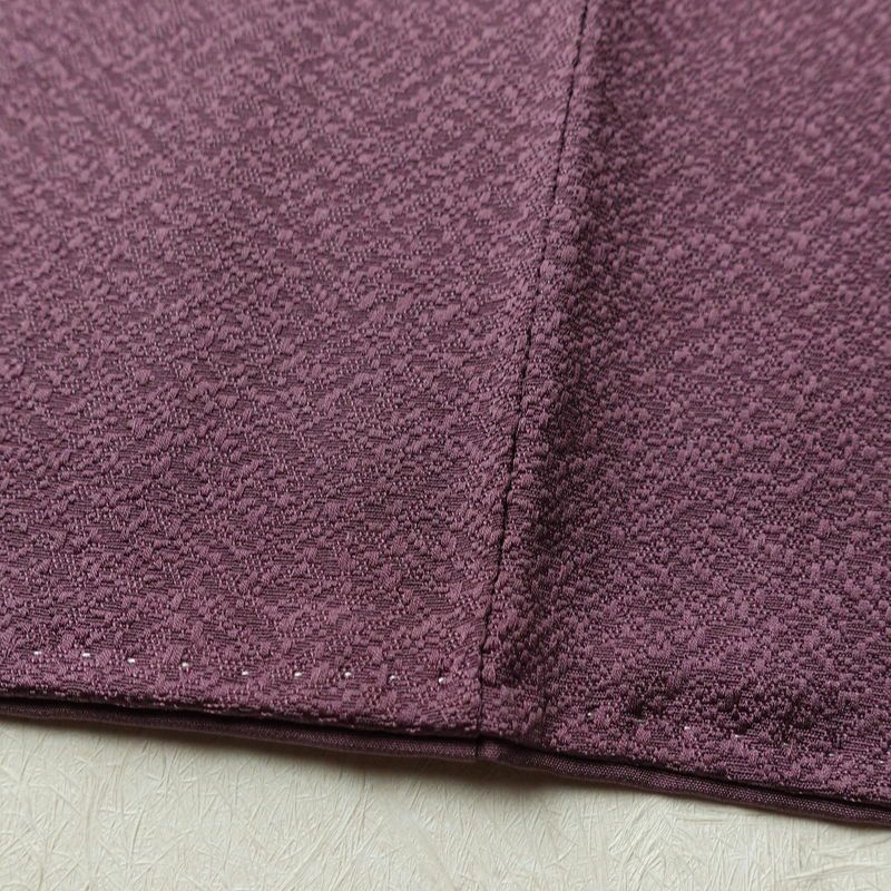 色無地 落款入り 一つ紋付き 正絹 古典柄 袷仕立て 身丈161.5cm 裄丈62cm リサイクル着物 着物 お茶会 フォーマル 紫・藤色_画像11