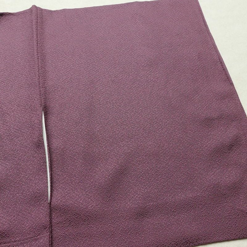 色無地 落款入り 一つ紋付き 正絹 古典柄 袷仕立て 身丈161.5cm 裄丈62cm リサイクル着物 着物 お茶会 フォーマル 紫・藤色_画像14