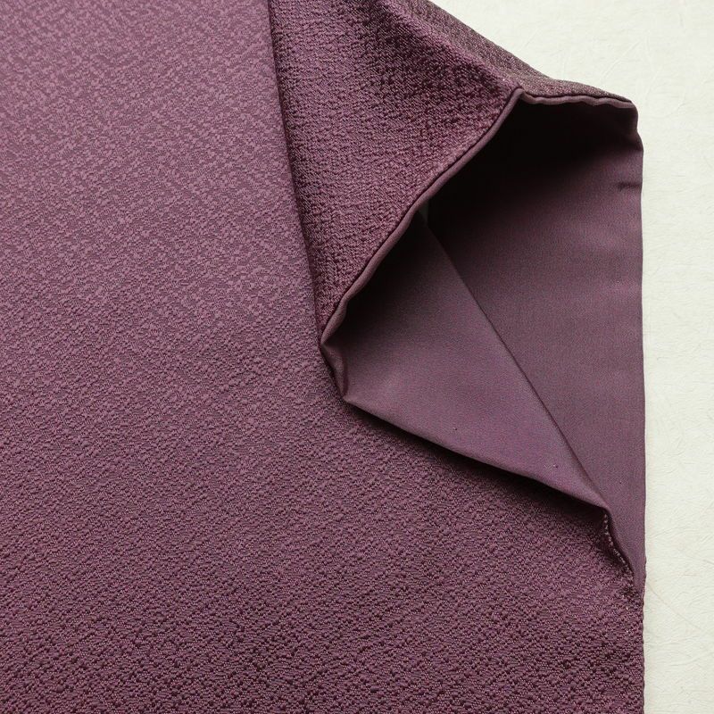 色無地 落款入り 一つ紋付き 正絹 古典柄 袷仕立て 身丈161.5cm 裄丈62cm リサイクル着物 着物 お茶会 フォーマル 紫・藤色_画像15