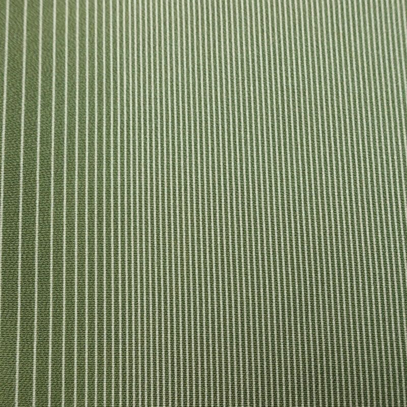 小紋 正絹 縞柄・線柄 袷仕立て 身丈160cm 裄丈67cm リサイクル着物 着物 モダン 緑・うぐいす色_画像7