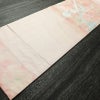 名古屋帯 太鼓柄 正絹 花柄 名古屋仕立て なごや帯 リサイクル帯 帯 銀糸 ピンク_画像9