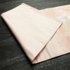 名古屋帯 太鼓柄 正絹 花柄 名古屋仕立て なごや帯 リサイクル帯 帯 銀糸 ピンク_画像10