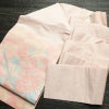 名古屋帯 太鼓柄 正絹 花柄 名古屋仕立て なごや帯 リサイクル帯 帯 銀糸 ピンク_画像17