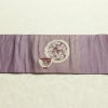 名古屋帯 太鼓柄 正絹 古典柄 名古屋仕立て なごや帯 リサイクル帯 帯 金糸 シンプル 紫・藤色_画像14