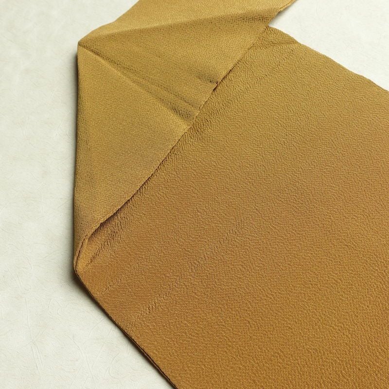 名古屋帯 太鼓柄 良品 縮緬 正絹 人物・動物柄 名古屋仕立て なごや帯 リサイクル帯 帯 黄・黄土色_画像19