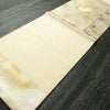 名古屋帯 太鼓柄 正絹 古典柄 名古屋仕立て なごや帯 リサイクル帯 帯 箔 シンプル クリーム_画像9
