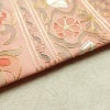 名古屋帯 太鼓柄 正絹 花柄 名古屋仕立て なごや帯 リサイクル帯 帯 刺繍 箔 ピンク_画像13
