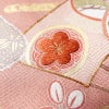 訪問着 落款入り 金駒刺繍 綸子 正絹 古典柄 袷仕立て 身丈159.5cm 裄丈62.5cm リサイクル着物 着物 刺繍 箔 金彩 入学式 卒業式 七五三 お宮参り フォーマル ピンク_画像9