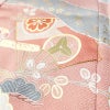 訪問着 落款入り 金駒刺繍 綸子 正絹 古典柄 袷仕立て 身丈159.5cm 裄丈62.5cm リサイクル着物 着物 刺繍 箔 金彩 入学式 卒業式 七五三 お宮参り フォーマル ピンク_画像10