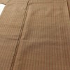 紬 良品 正絹 縞柄・線柄 袷仕立て 身丈160cm 裄丈69cm リサイクル着物 着物 モダン カジュアル 茶_画像5